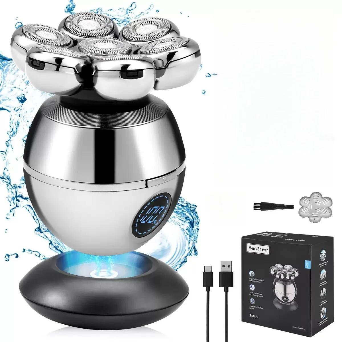 Электробритва 7D с плавающей режущей головкой, базовая зарядка, портативный мужской триммер для стрижки бороды, бритва с черепом, водонепроницаемая бритва
Электробритва 7D с плавающей режущей головкой, базовая зарядка, портативный мужской триммер для стрижки бороды, бритва с черепом, водонепроницаемая бритва