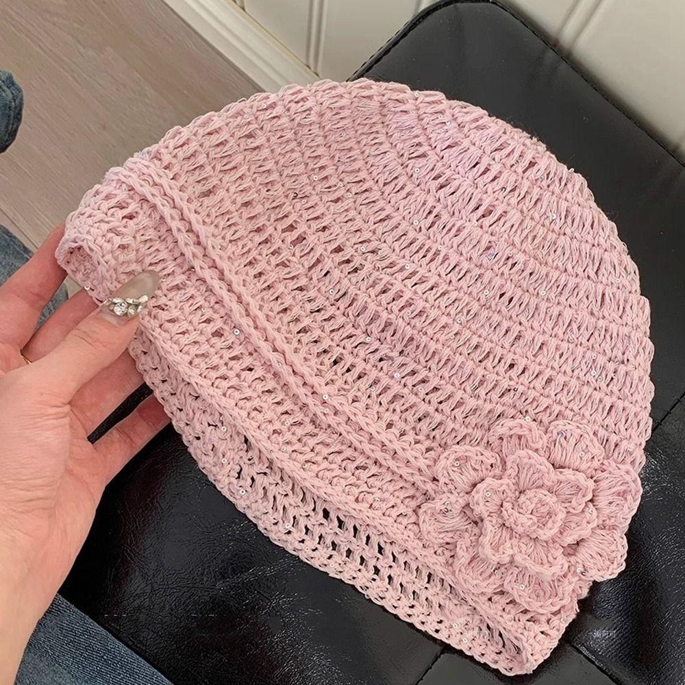 Handmade Beanies Hat Glitter Weave Cap Fashion Sequin Knitted Hat Spring and Summer бежевий
Handmade Beanies Hat Glitter Weave Cap Fashion Sequin Knitted Hat Spring and Summer бежевий
