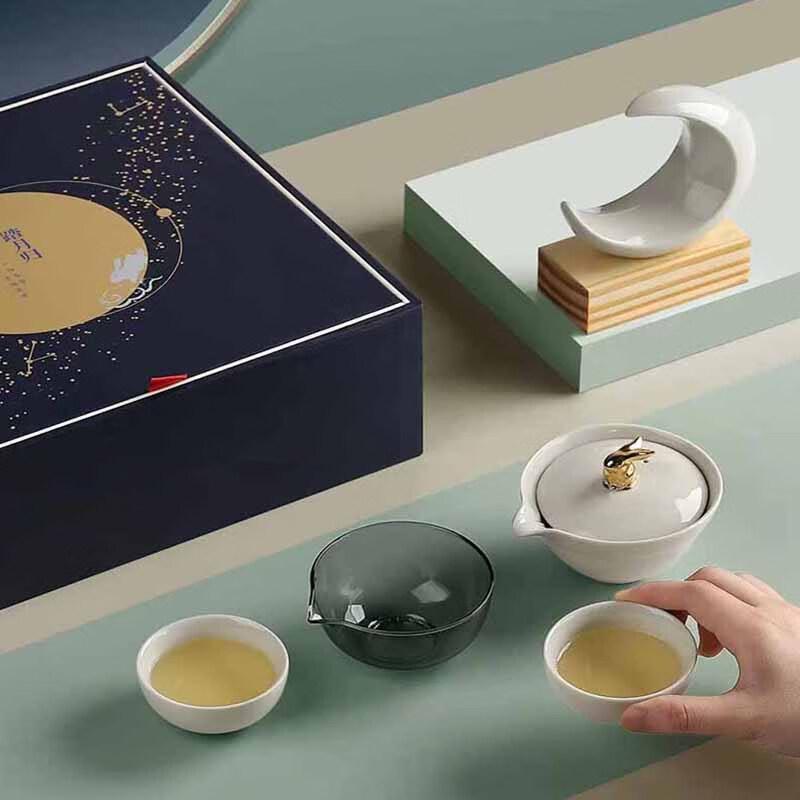 Tao Ding Xuan Portable Ceramic Tea Set with Moon Night Light
Tao Ding Xuan Portable Ceramic Tea Set with Moon Night Light