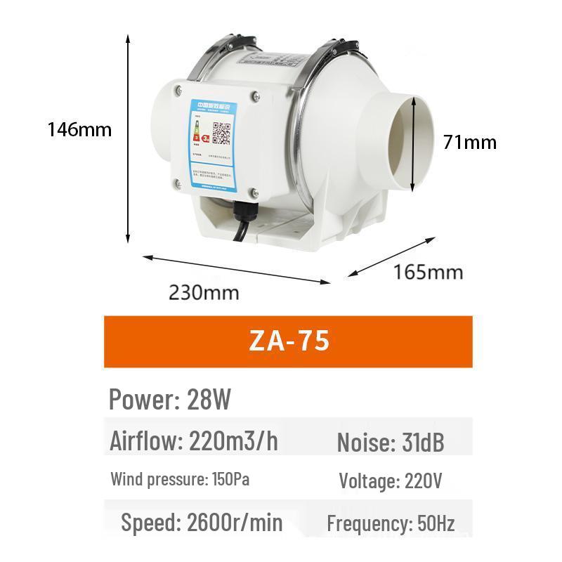 Silent High-Power Kitchen Ventilation Exhaust Fan
Silent High-Power Kitchen Ventilation Exhaust Fan
