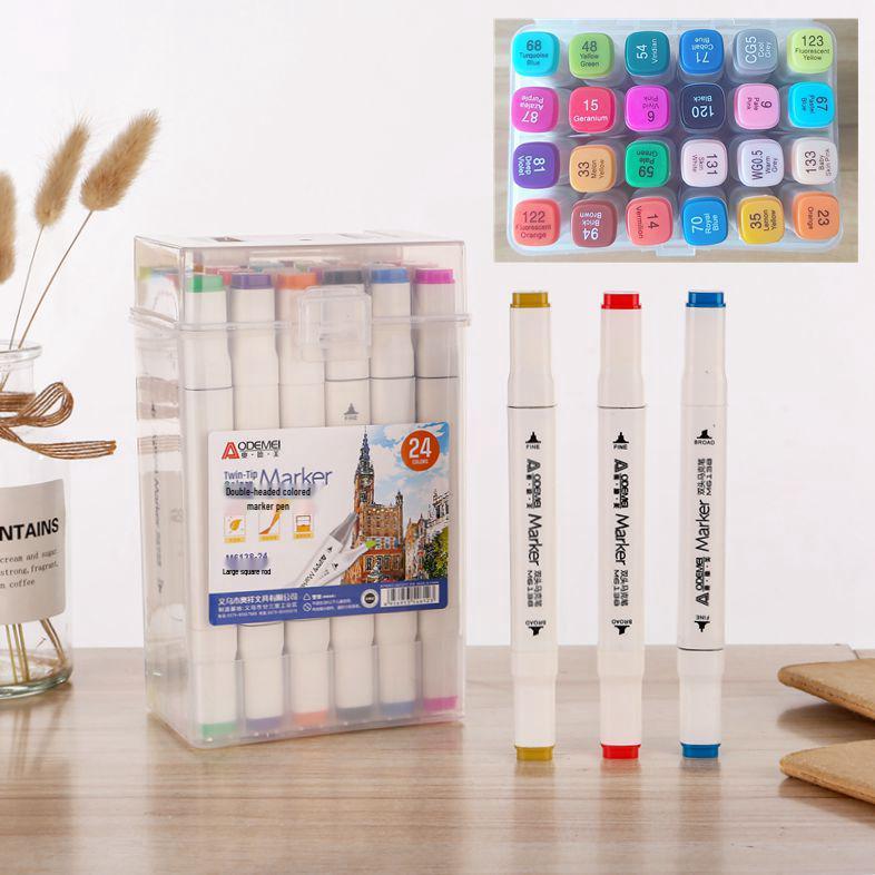 24-Color Dual-Tip Oil-Based Art Markers for Journaling and Painting - Square Barrel, Ideal Student & Children s Gift
24-Color Dual-Tip Oil-Based Art Markers for Journaling and Painting - Square Barrel, Ideal Student & Children s Gift