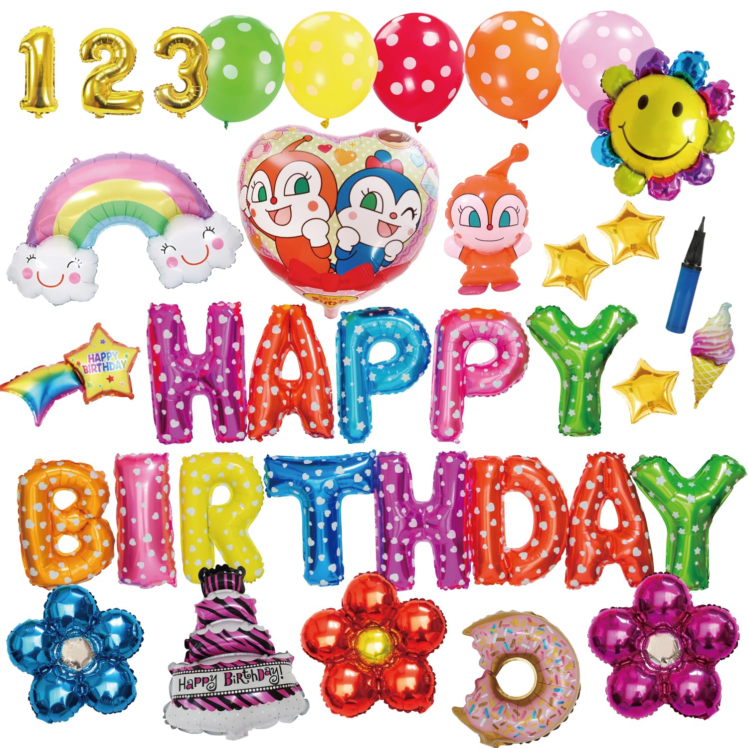 deerzon Birthday Decorations Anpanman Balloon Set for 1 year 2 years 3 years birthday numbers Dokin-chan old, old, old, boys, girls, (Dokin-chan)
deerzon Birthday Decorations Anpanman Balloon Set for 1 year 2 years 3 years birthday numbers Dokin-chan old, old, old, boys, girls, (Dokin-chan)