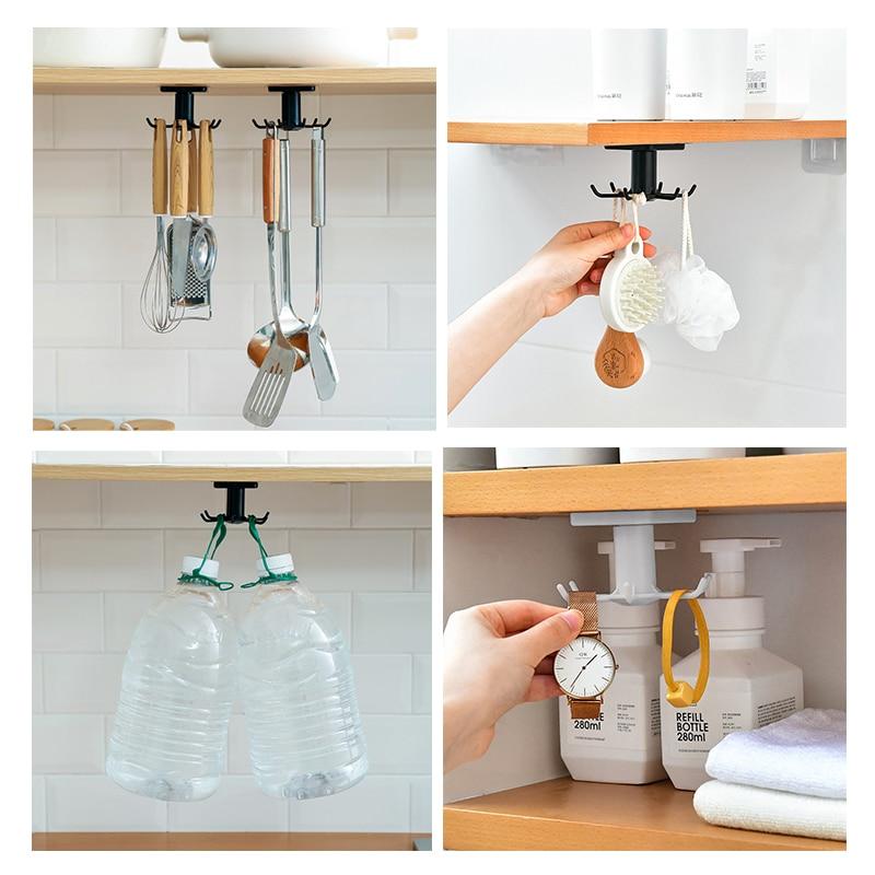Kitchen Hooks Rotating Storage Rack Without Punching Wall-Mounted Kitchenware Supplies Gods Multifunctional Shelves
Kitchen Hooks Rotating Storage Rack Without Punching Wall-Mounted Kitchenware Supplies Gods Multifunctional Shelves