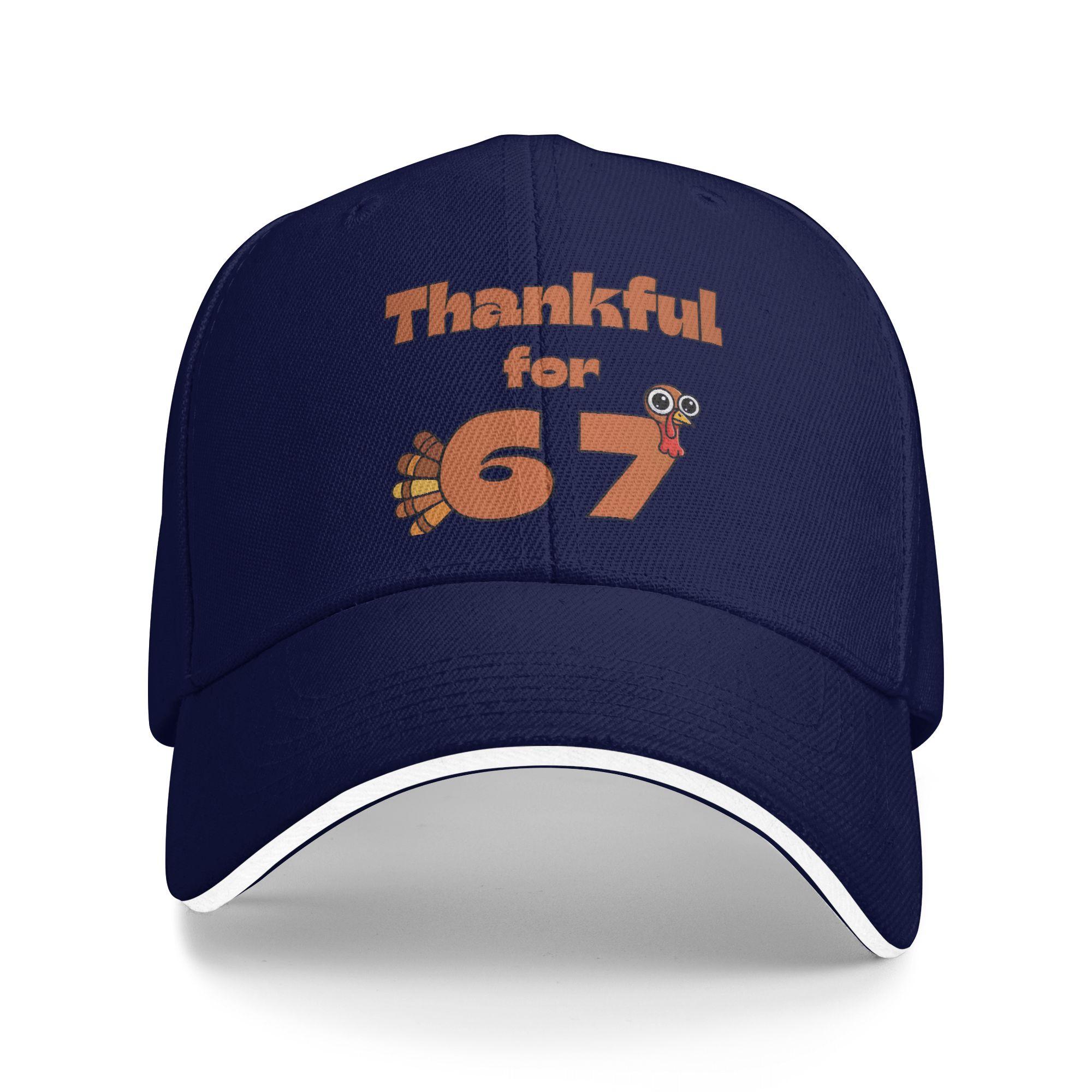 Thankful for 67 Meme Turkey Thanksgiving Casual Baseball Cap Summer Trucker Hat Outdoor Sports Snapback Cap Men Baseball Caps As Picture
Thankful for 67 Meme Turkey Thanksgiving Casual Baseball Cap Summer Trucker Hat Outdoor Sports Snapback Cap Men Baseball Caps As Picture