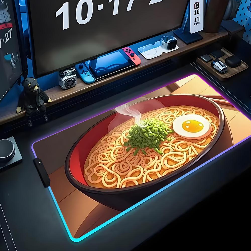 anime ramen Mouse Pad RGB Gaming Mousepad Big LED Pad PC Desk Mat Luminous Mouse Pad Large Keyboard Mats Table Rug With Backlit RGB600x300x3mm
anime ramen Mouse Pad RGB Gaming Mousepad Big LED Pad PC Desk Mat Luminous Mouse Pad Large Keyboard Mats Table Rug With Backlit RGB600x300x3mm