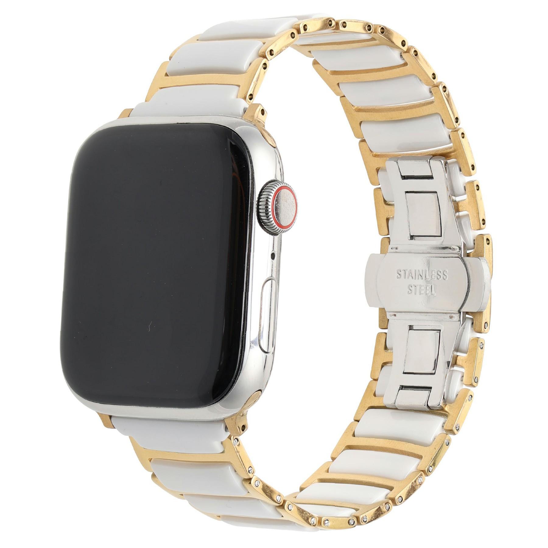 Watch Band For Apple Watch Series 10 Ultra 9 8 7 SE 6 5 4 3 2 1 46mm 49mm 45mm 44mm 42mm Butterfly Buckle Ceramic Strap Black+Silver
Watch Band For Apple Watch Series 10 Ultra 9 8 7 SE 6 5 4 3 2 1 46mm 49mm 45mm 44mm 42mm Butterfly Buckle Ceramic Strap Black+Silver
