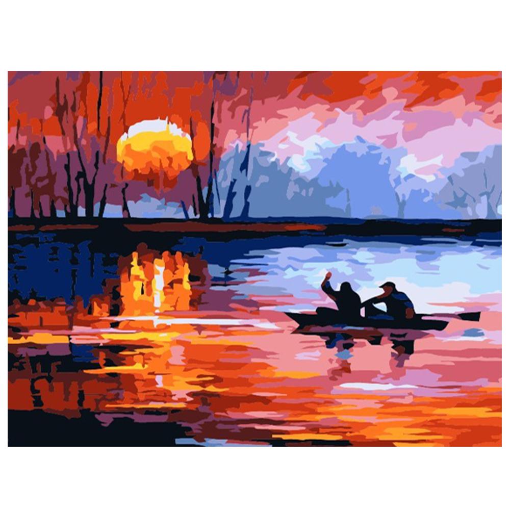Картина маслом по номерам своими руками, декор для рукоделия 40x50 см, безрамная, закат, рукоделие
Картина маслом по номерам своими руками, декор для рукоделия 40x50 см, безрамная, закат, рукоделие