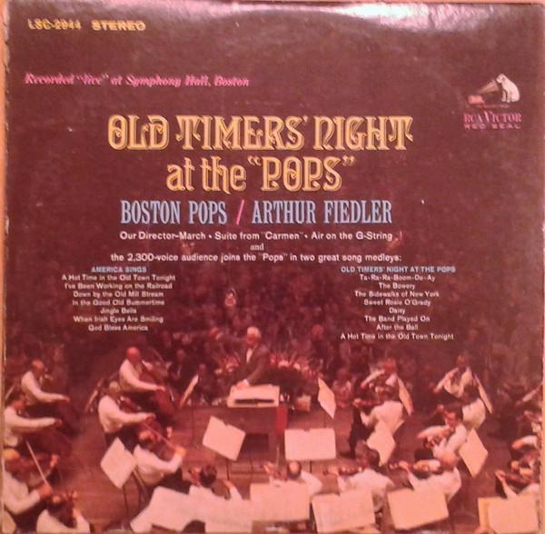 LP Record BOSTON POPS ARTHUR FIEDLER MORE I Old Timers Night At The Pops LSC2944 RCA VICTOR RED 1967 US Classical Used
LP Record BOSTON POPS ARTHUR FIEDLER MORE I Old Timers Night At The Pops LSC2944 RCA VICTOR RED 1967 US Classical Used