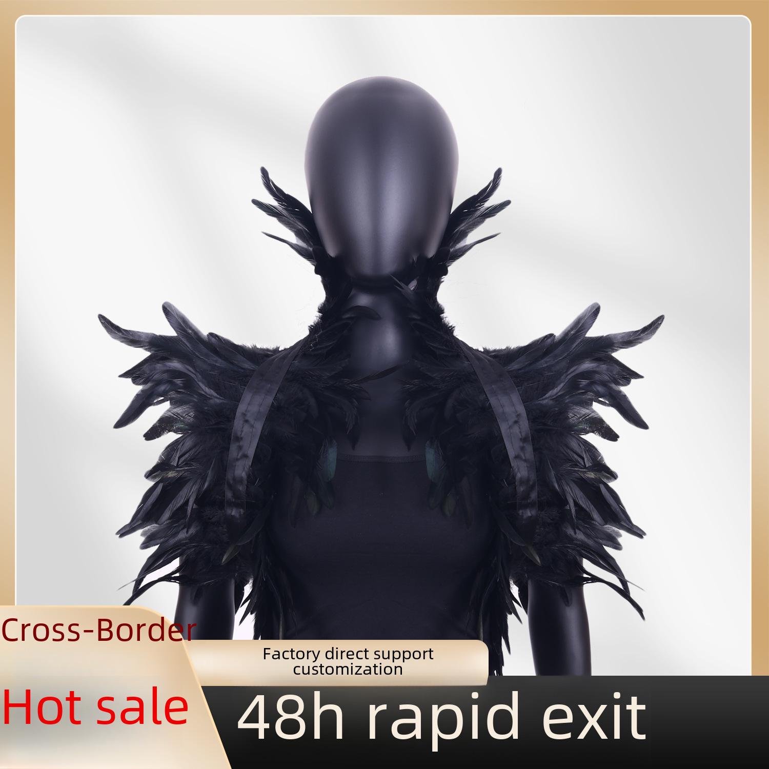 Gothic Feather Shawl Cape – Halloween Masquerade Accessory One Size королівський синій колір
Gothic Feather Shawl Cape – Halloween Masquerade Accessory One Size королівський синій колір