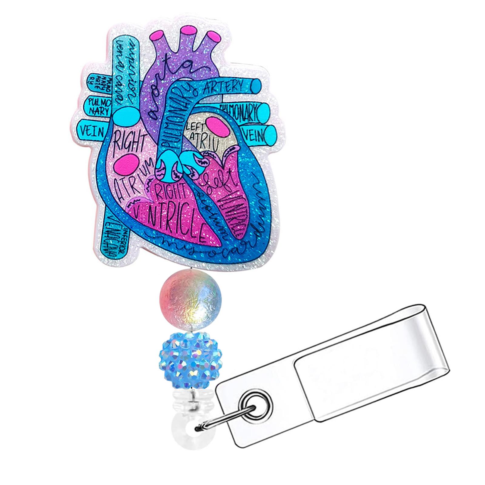 Sparkling Pink Acrylic Heart Letter Bead Retractable ID Holder Rotating Crocodile Clip Medical Badge Holder Key Chain Gifts синий
Sparkling Pink Acrylic Heart Letter Bead Retractable ID Holder Rotating Crocodile Clip Medical Badge Holder Key Chain Gifts синий