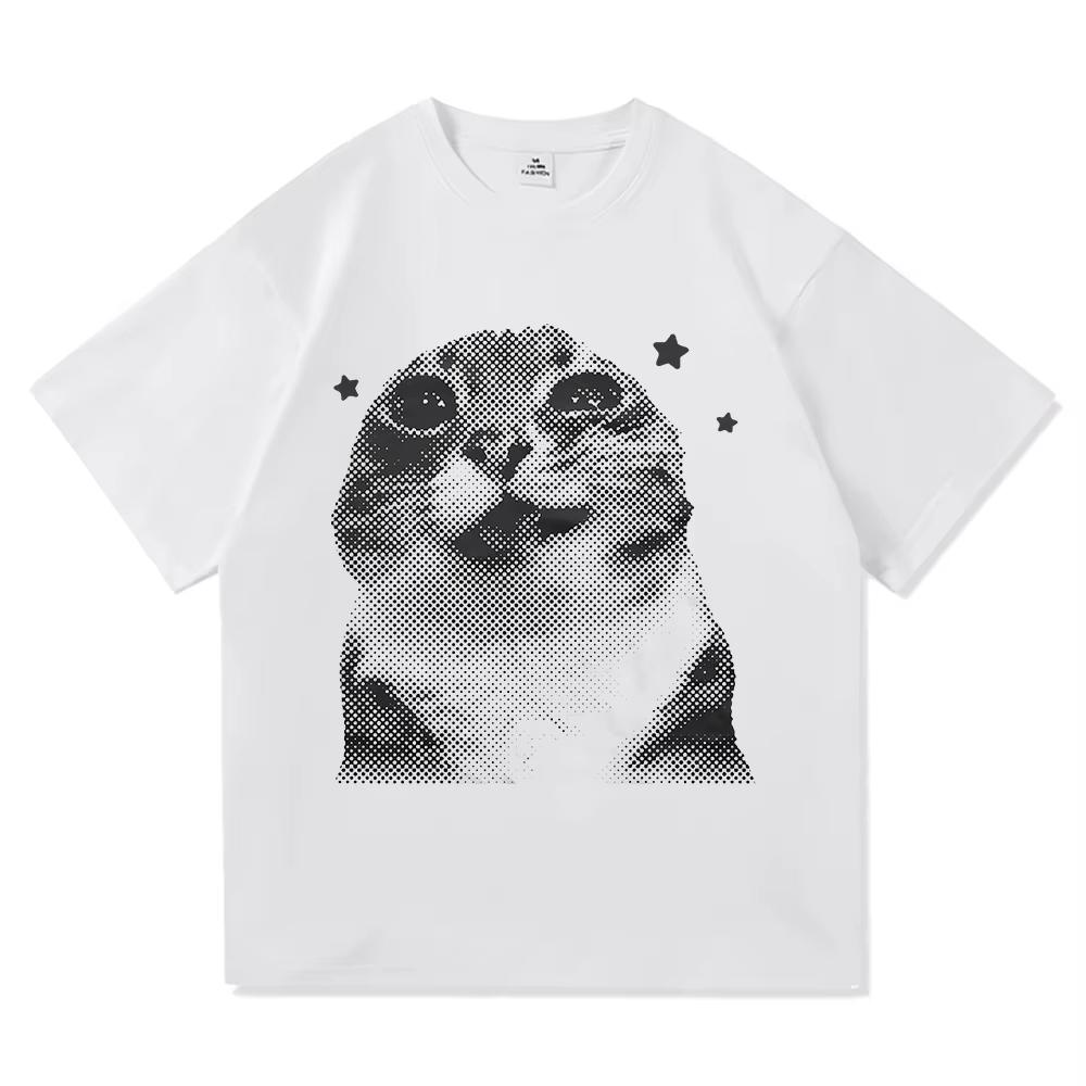 Womens Tshirts Y2K Style Fun Cat Emoji Tshirts I Do Not Think Therefore I Do Not Exist Harajuku Style Graphic T Shirts S
Womens Tshirts Y2K Style Fun Cat Emoji Tshirts I Do Not Think Therefore I Do Not Exist Harajuku Style Graphic T Shirts S