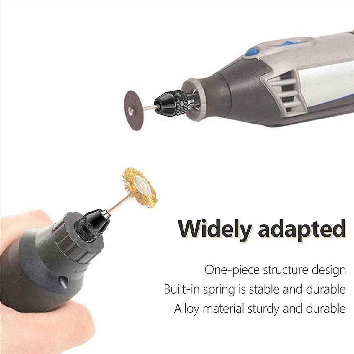 BHBL Drill Chuck, 1/32 to 1/8 Replacement 4486 Drill Keyless Bit Chuck Shaft Rotary Tool Quick Change Adapter Kit China Mainland
BHBL Drill Chuck, 1/32 to 1/8 Replacement 4486 Drill Keyless Bit Chuck Shaft Rotary Tool Quick Change Adapter Kit China Mainland