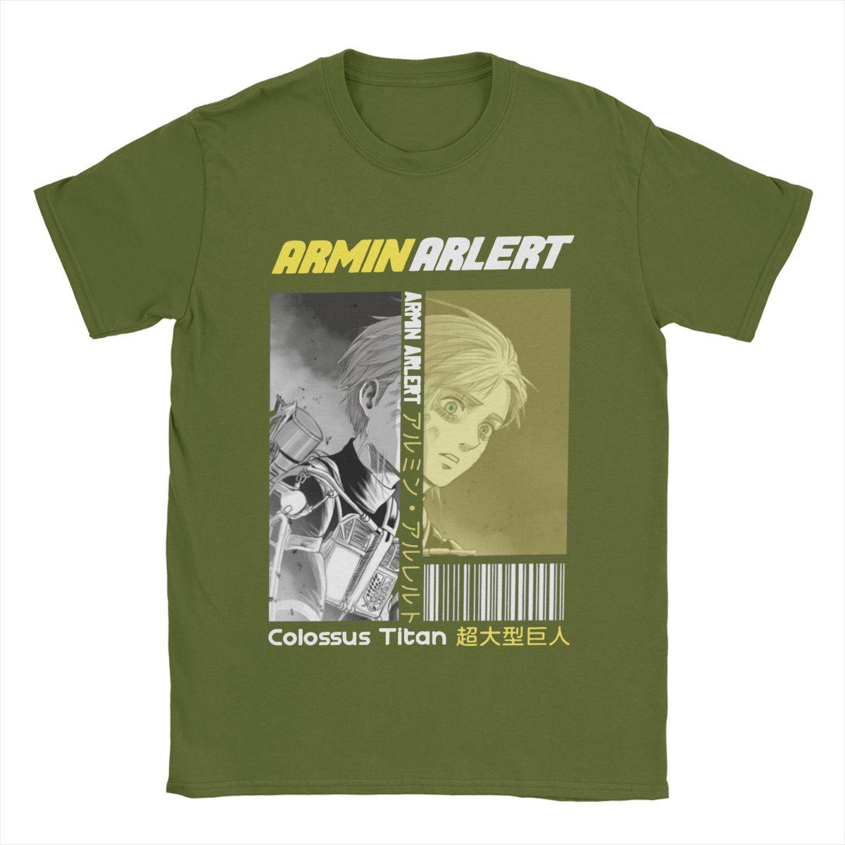 Мужские футболки Armin Arlert AOT Leisure Cotton Tee Shirt Short Sleeve Anime T Shirt Crewneck Clothing Big Size XXXXL армия зеленый
Мужские футболки Armin Arlert AOT Leisure Cotton Tee Shirt Short Sleeve Anime T Shirt Crewneck Clothing Big Size XXXXL армия зеленый