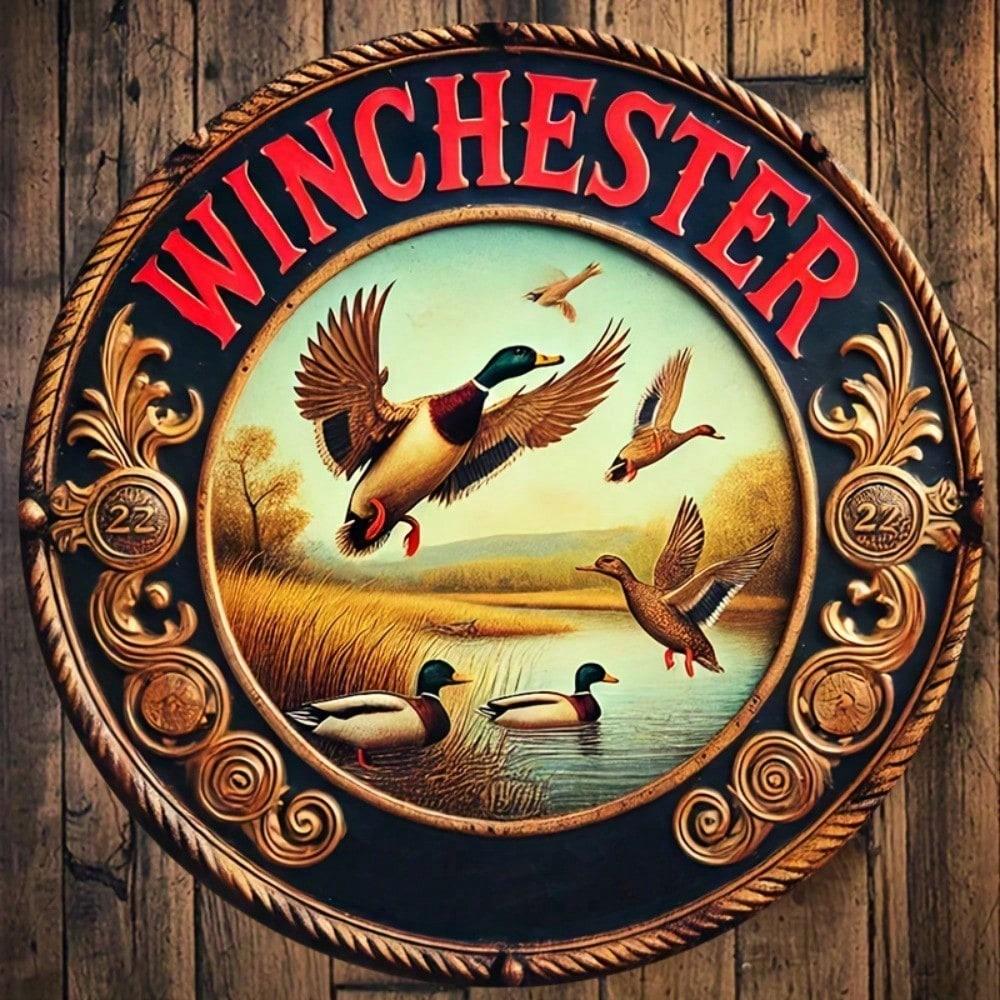 Vintage Duck Hunting Embossed Metal Tin Sign 8x8 Inch, Rustic Round Wall Decor for Bar Garage Pub, Retro Winchester Style Plaque 20x20 різнокольоровий
Vintage Duck Hunting Embossed Metal Tin Sign 8x8 Inch, Rustic Round Wall Decor for Bar Garage Pub, Retro Winchester Style Plaque 20x20 різнокольоровий