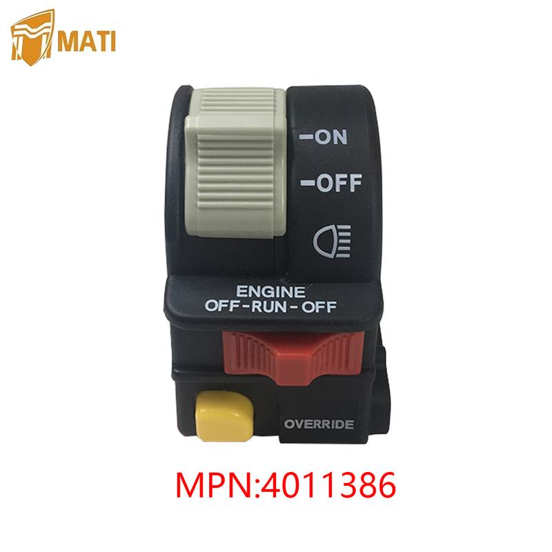Mati Left Handlebar Switch Light Stop Switch for Polaris Trail Blazer 250 400 Replacement 4011386 Engine Headlight Switch ON OFF
Mati Left Handlebar Switch Light Stop Switch for Polaris Trail Blazer 250 400 Replacement 4011386 Engine Headlight Switch ON OFF