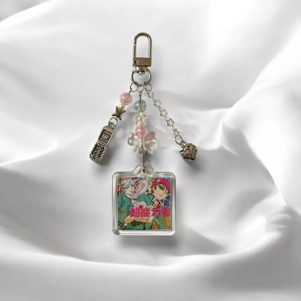 Saiki Kusuo Inspired Keychain – Handmade Phone Charm, Aesthetic Anime Accessory белый
Saiki Kusuo Inspired Keychain – Handmade Phone Charm, Aesthetic Anime Accessory белый