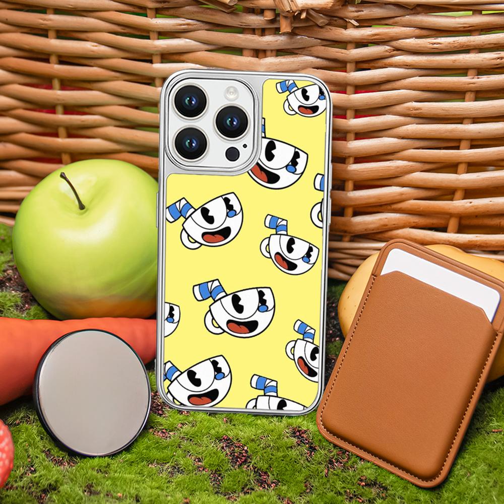 Cute cup-Head classic cartoon pattern Phone Case for iPhone 16 15 14 13 12 11 Pro Max Sheepskin Silver-edged protective case iPhone 16 Pro
Cute cup-Head classic cartoon pattern Phone Case for iPhone 16 15 14 13 12 11 Pro Max Sheepskin Silver-edged protective case iPhone 16 Pro