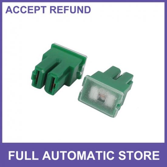 Auto Auto Truck 40A 32V Female PAL 2 Terminal Slow Blow Fuse Green 2Pcs
Auto Auto Truck 40A 32V Female PAL 2 Terminal Slow Blow Fuse Green 2Pcs
