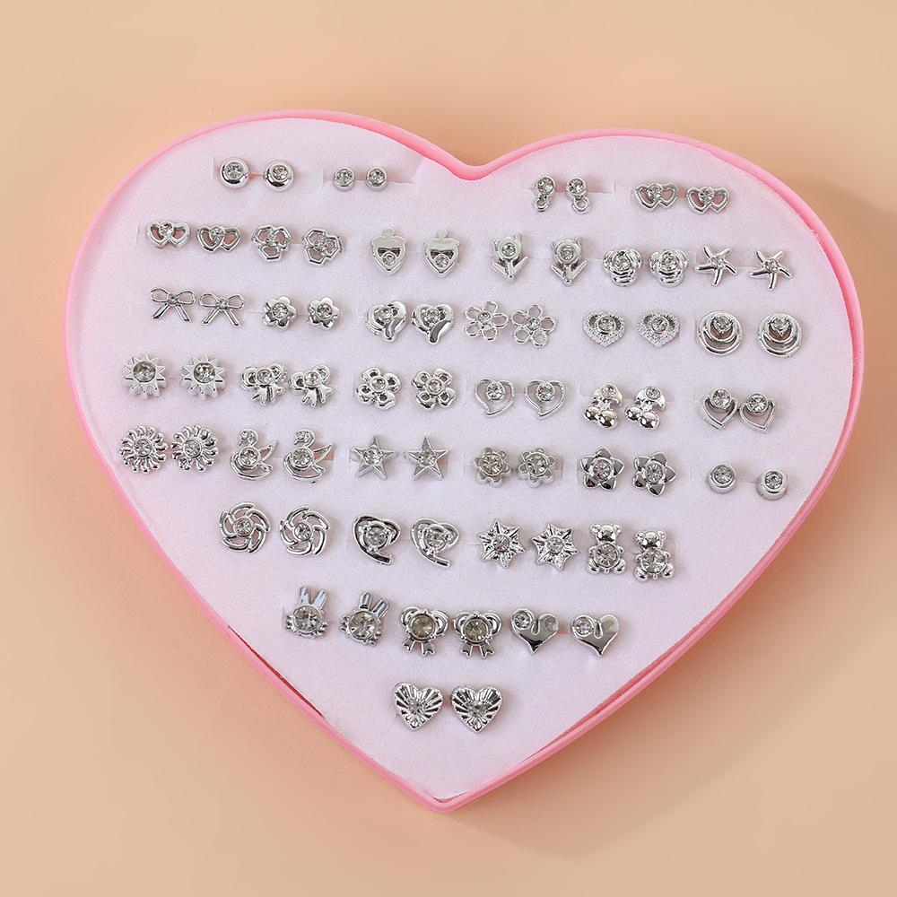 36 Pairs of love box-shaped plastic ear studs, geometric earrings, and ear rings
36 Pairs of love box-shaped plastic ear studs, geometric earrings, and ear rings