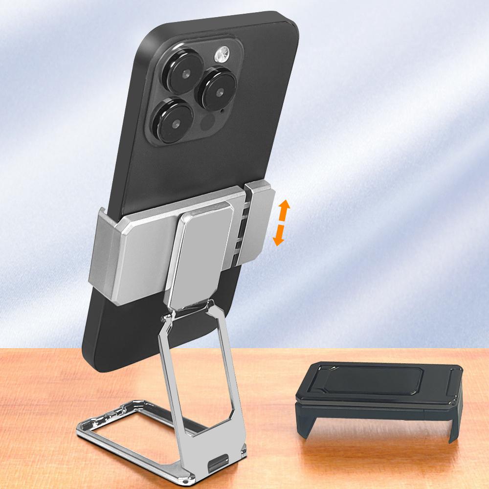 Folding Metal Desktop Phone Kickstand 360-Degree Rotating Zinc Alloy Cell Phone Back Clip Stand Black
Folding Metal Desktop Phone Kickstand 360-Degree Rotating Zinc Alloy Cell Phone Back Clip Stand Black