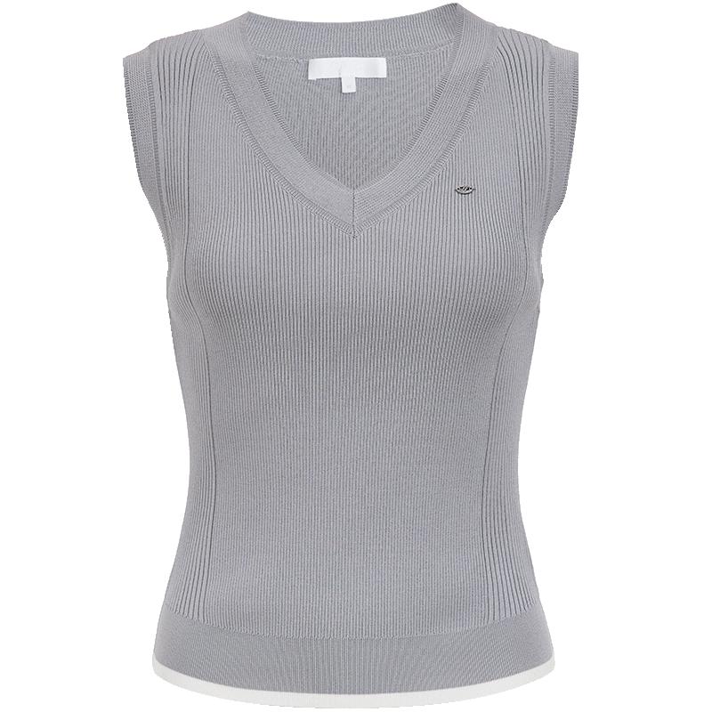 ONLY Women s V-Neck Contrast Trim Knit Vest S
ONLY Women s V-Neck Contrast Trim Knit Vest S