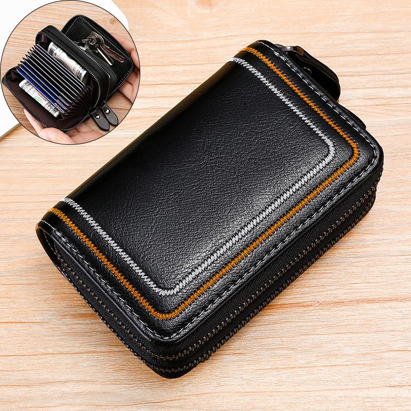 Customized multi-functional car key bag Card bag integrated unisex leather car key bag RFID credit card holder бордовий
Customized multi-functional car key bag Card bag integrated unisex leather car key bag RFID credit card holder бордовий