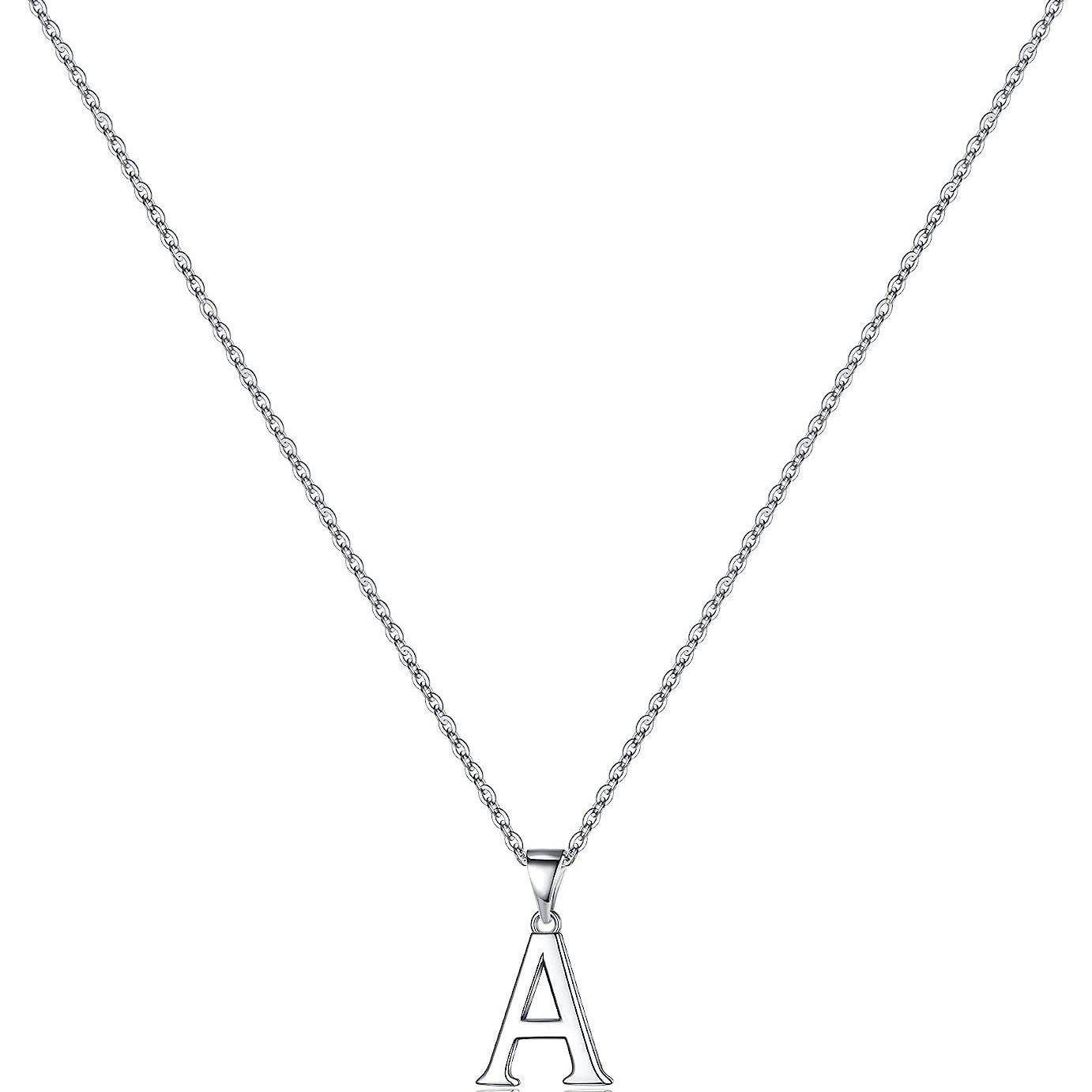 S925 Sterling Silver Gold-Plated Letter Necklace - Minimalist and Versatile Clavicle Chain Pendant.
S925 Sterling Silver Gold-Plated Letter Necklace - Minimalist and Versatile Clavicle Chain Pendant.