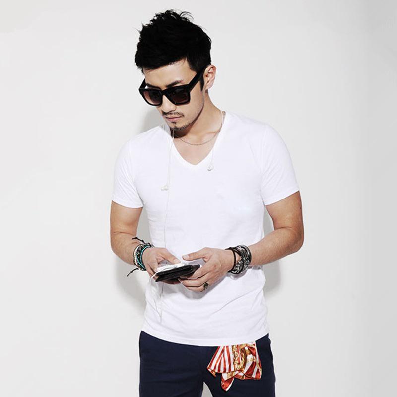 Men s Korean Style Slim Fit Short Sleeve T-shirt in Pure White for Couples XXL
Men s Korean Style Slim Fit Short Sleeve T-shirt in Pure White for Couples XXL