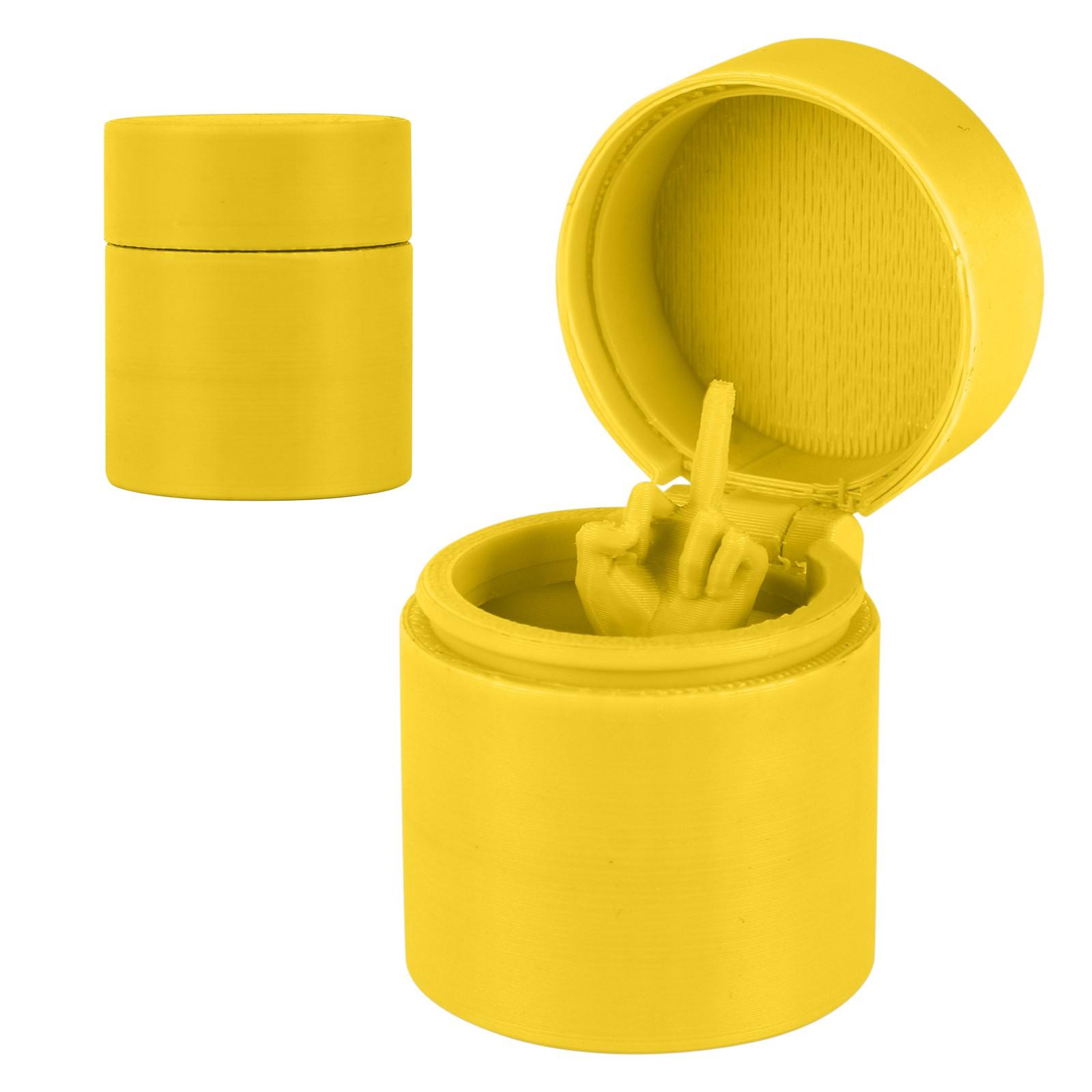 Round Gift Box with Middle Finger Sculpture Decorative Accent for Unique Home or Office Display and Conversation Piece
Round Gift Box with Middle Finger Sculpture Decorative Accent for Unique Home or Office Display and Conversation Piece