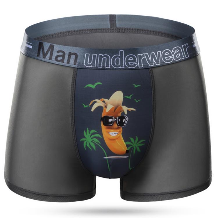 Мужские сексуальные дышащие трусы-боксеры из ледяного шелка с принтом, шорты-боксеры с 3D-бананами XL
Мужские сексуальные дышащие трусы-боксеры из ледяного шелка с принтом, шорты-боксеры с 3D-бананами XL