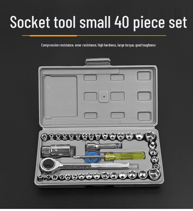 46-Piece Xiaofei 1/4 Ratchet Socket Wrench Set for Auto and Home Repair
46-Piece Xiaofei 1/4 Ratchet Socket Wrench Set for Auto and Home Repair