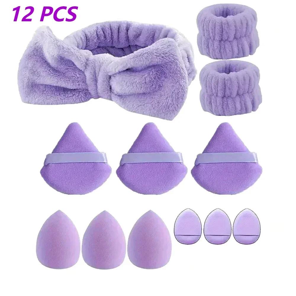 12Pcs Makeup Sponge Blender Beauty Egg Foundation Sponges Cosmetic Powder Puff Spa Headband Wristband Make Up Tools Accessories
12Pcs Makeup Sponge Blender Beauty Egg Foundation Sponges Cosmetic Powder Puff Spa Headband Wristband Make Up Tools Accessories