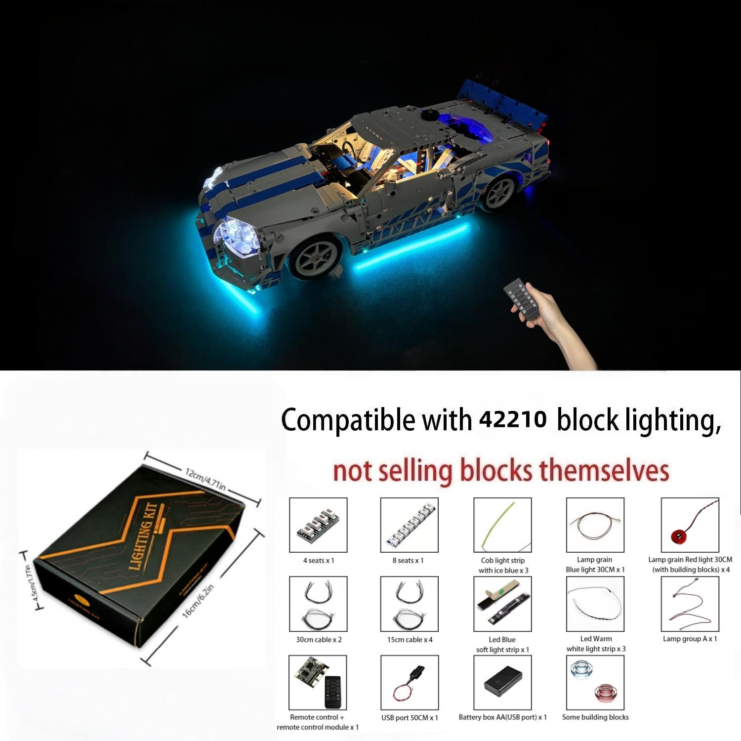 LYBMTWF Комплект світлодіодного освітлення сумісний з Lego 42210 2 Fast 2 Furious Nissan Skyline GT-R (R34) Автомобіль(НЕ Включає цеглинки моделі)
LYBMTWF Комплект світлодіодного освітлення сумісний з Lego 42210 2 Fast 2 Furious Nissan Skyline GT-R (R34) Автомобіль(НЕ Включає цеглинки моделі)