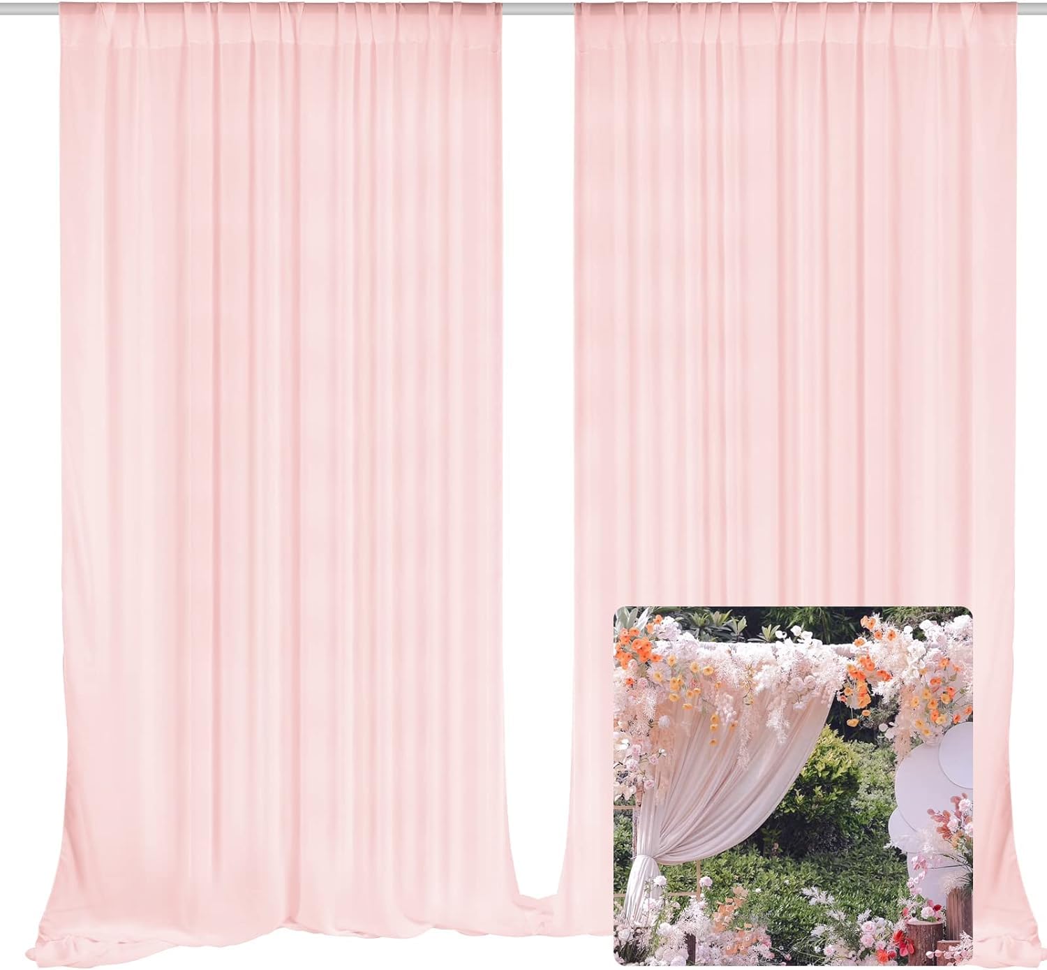 EMART for and Commemorative DIY Chiffon Fabric with a High Luster and Wrinkle Pink Sheer Backdrop with 2 Backdrop, 2-Piece Set, 150x300cm, Weddings, розовый
EMART for and Commemorative DIY Chiffon Fabric with a High Luster and Wrinkle Pink Sheer Backdrop with 2 Backdrop, 2-Piece Set, 150x300cm, Weddings, розовый