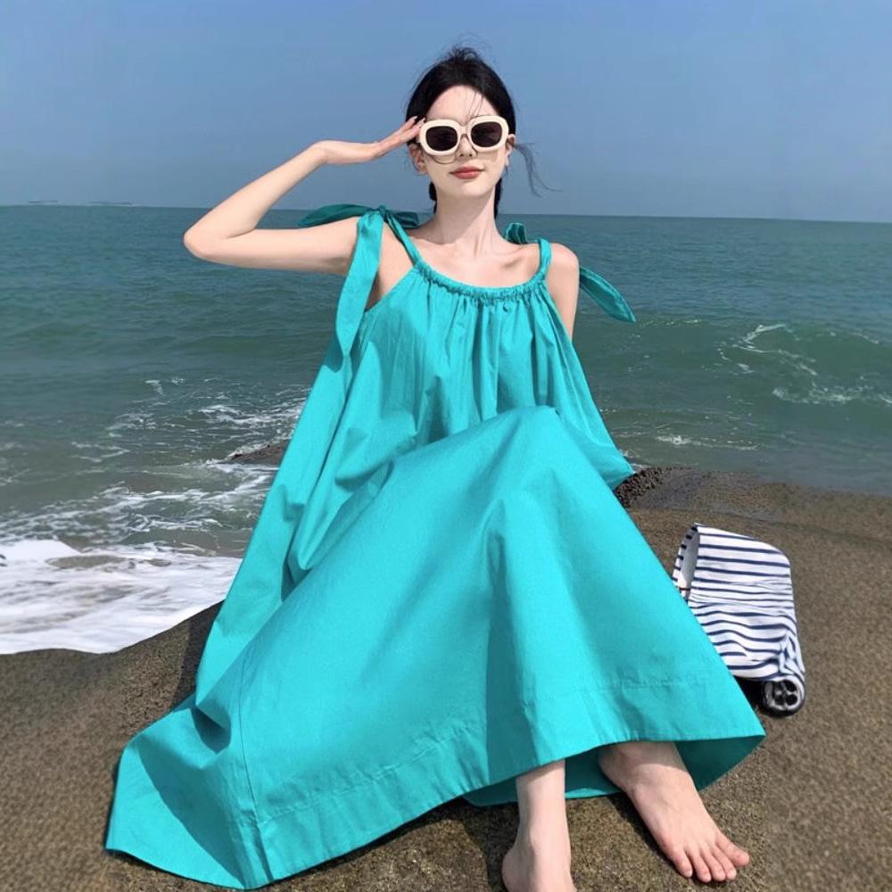 Lace-Up Off-Shoulder Women s Summer Camisole Dress 2024 - Casual, Slimming, Mid-Length Style Extra Large
Lace-Up Off-Shoulder Women s Summer Camisole Dress 2024 - Casual, Slimming, Mid-Length Style Extra Large