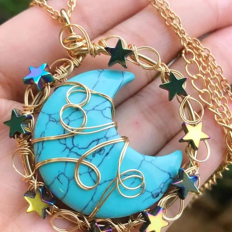 Natural crystal stone, star and moon pendant pendant, circular winding pendant, necklace, men s and women s pendant,Valentine s Day gift розовый кварц
Natural crystal stone, star and moon pendant pendant, circular winding pendant, necklace, men s and women s pendant,Valentine s Day gift розовый кварц