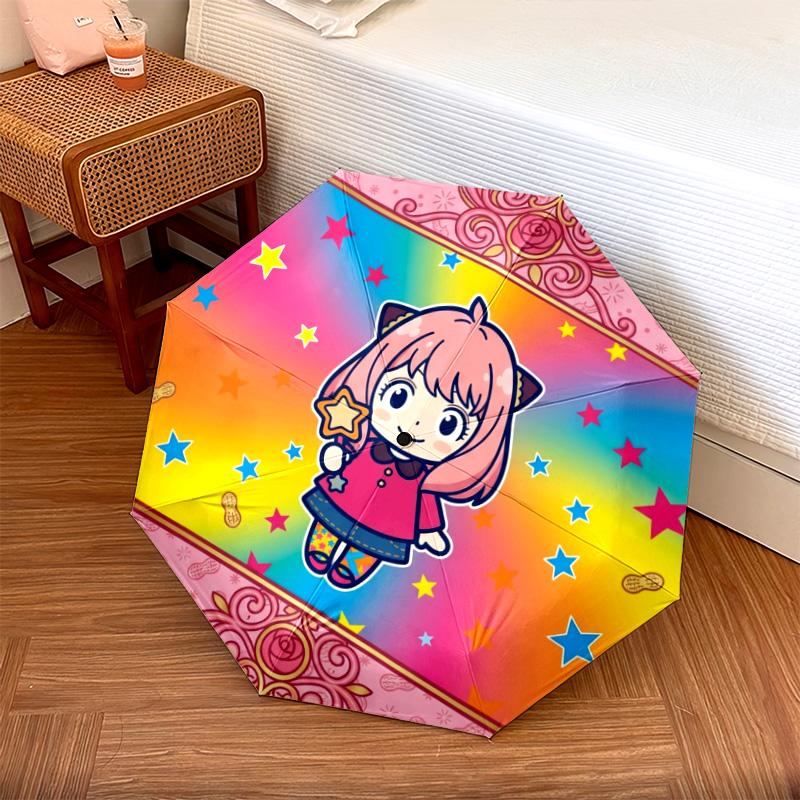 1PC Automatic Folding Umbrella Anya Forger Pattern 8 Ribs Portable Foldable Travel Umbrella Christmas Birthday Gift разноцветный
1PC Automatic Folding Umbrella Anya Forger Pattern 8 Ribs Portable Foldable Travel Umbrella Christmas Birthday Gift разноцветный