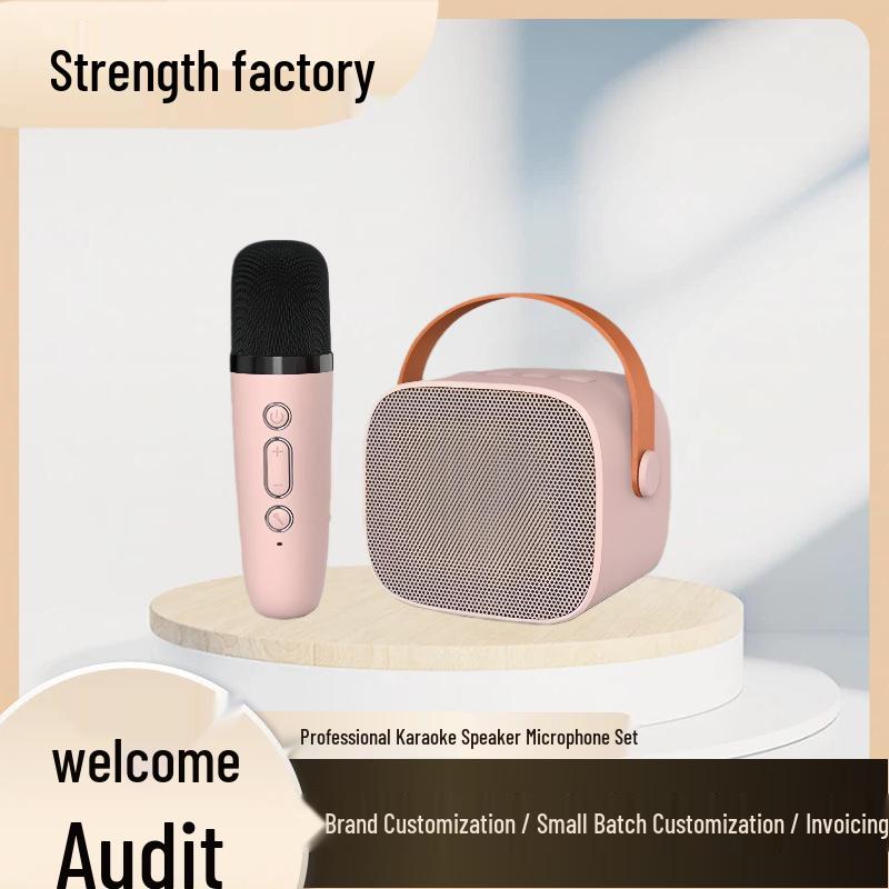 K1 Mini Wireless Dual Microphone Bluetooth Speaker with Lights Beige Dual Microphone
K1 Mini Wireless Dual Microphone Bluetooth Speaker with Lights Beige Dual Microphone