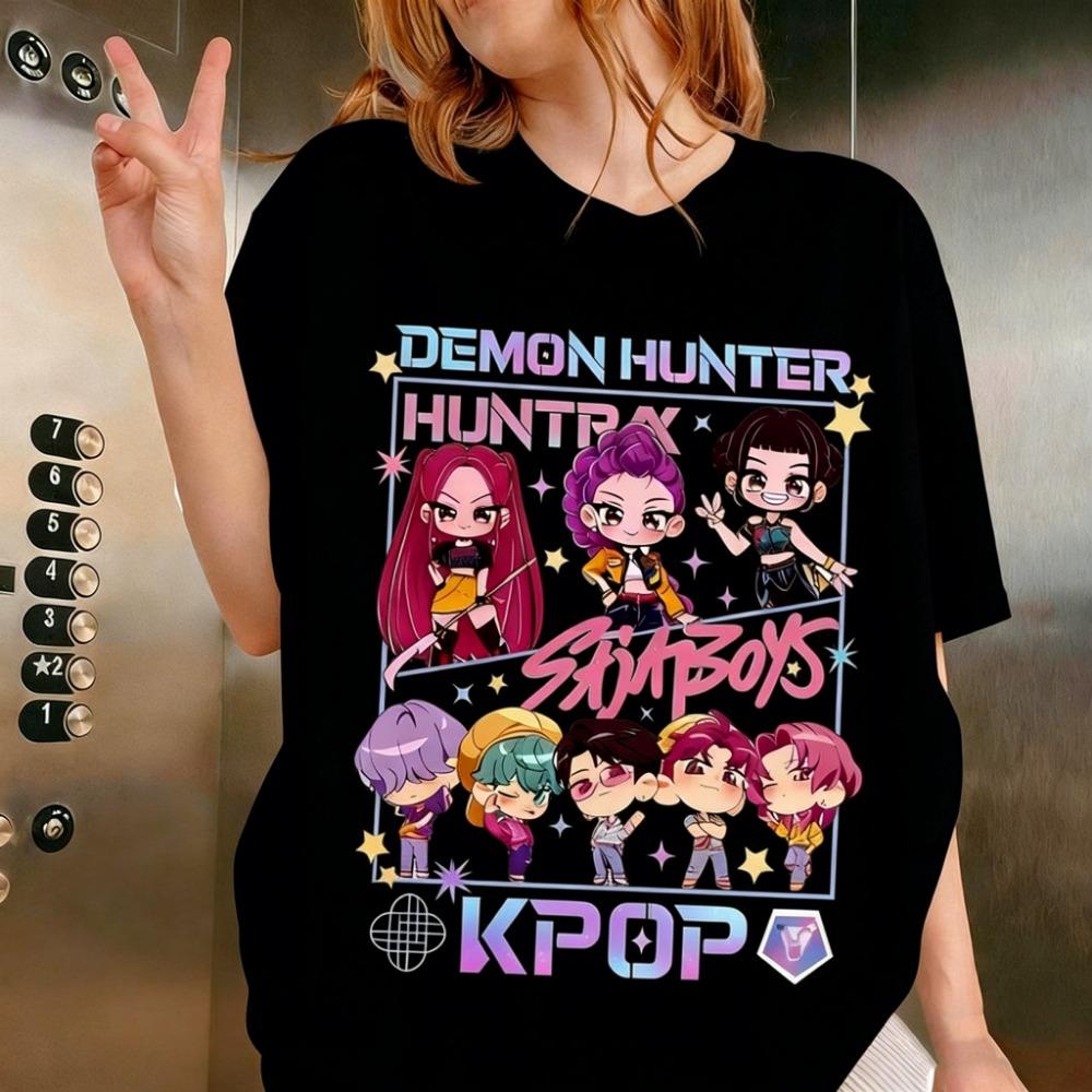 Summer 2026 Kpop Saja Devil Hunter Pattern Women s Short Sleeved T-shirt Street Wear Casual Anime Cartoon Printed Top 3XL
Summer 2026 Kpop Saja Devil Hunter Pattern Women s Short Sleeved T-shirt Street Wear Casual Anime Cartoon Printed Top 3XL