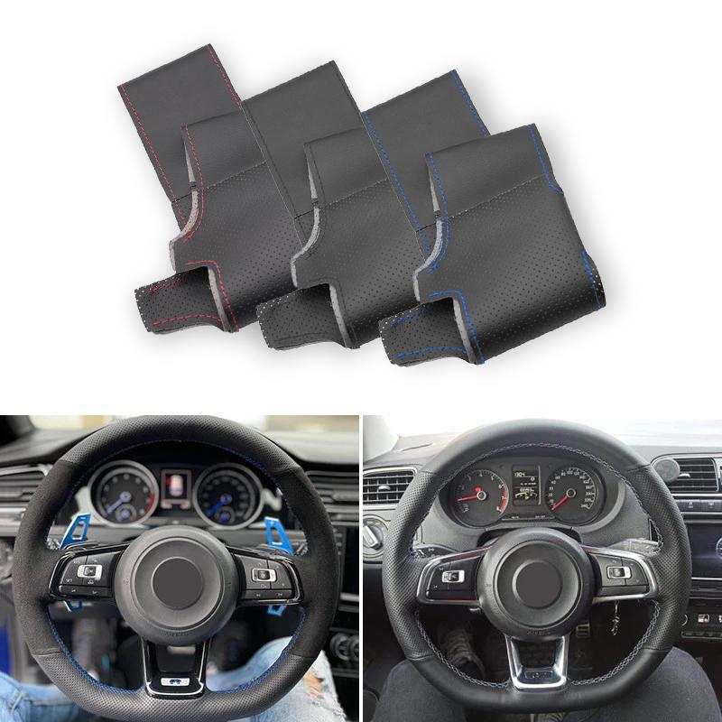 Perforated Microfiber Leather Car Styling Steering Wheel Cover Trim For VW Golf 7 GTI Golf R MK7 Polo Scirocco 2015
Perforated Microfiber Leather Car Styling Steering Wheel Cover Trim For VW Golf 7 GTI Golf R MK7 Polo Scirocco 2015