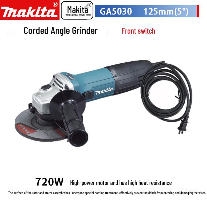 Makita GA5030 Angle Grinder CN plug (adapter included)
Makita GA5030 Angle Grinder CN plug (adapter included)