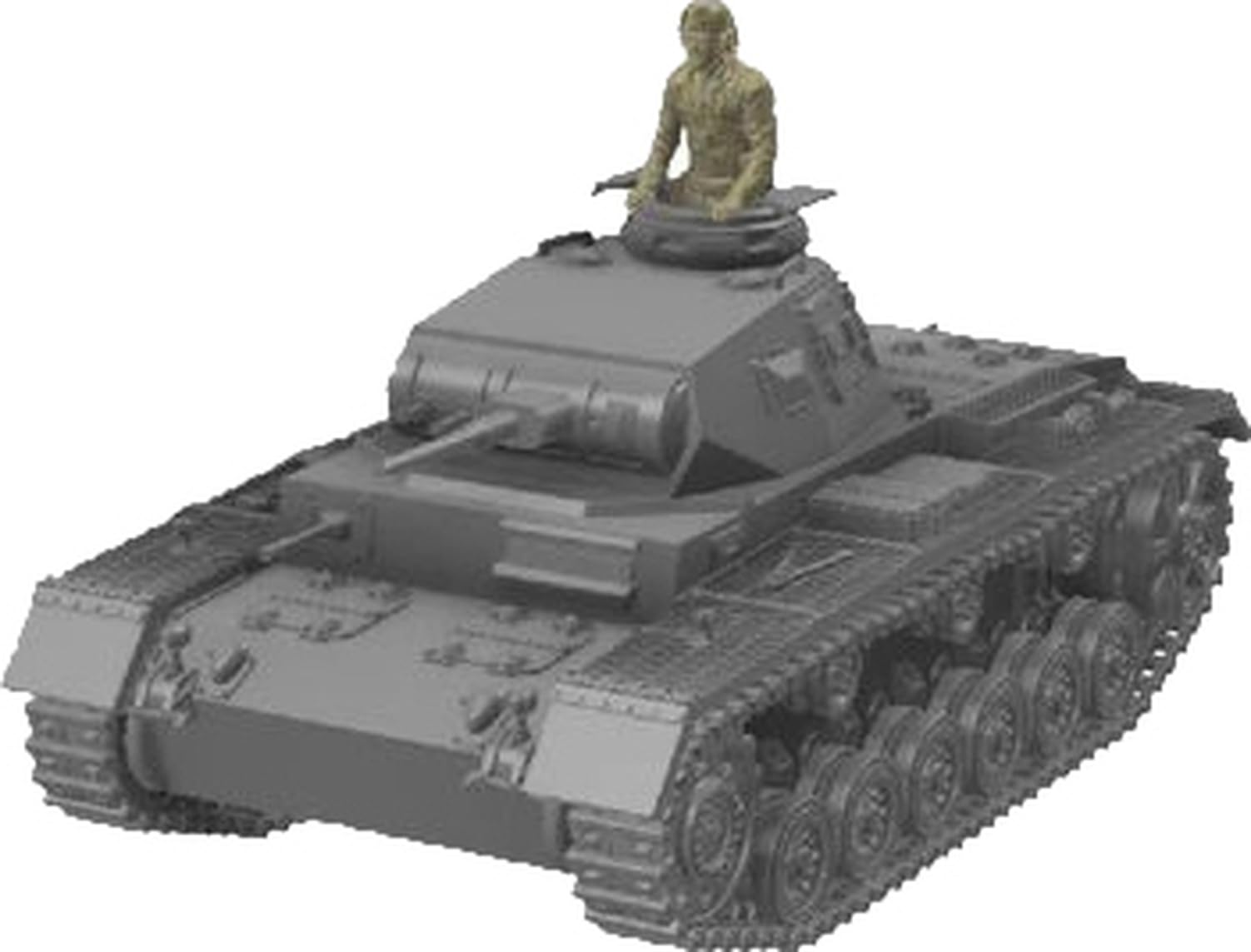 Mussini WW2 German Panzer III F type KwK36 gun mounted resin kit 1/72 3.7cm L/45 MM072-039 (tank)
Mussini WW2 German Panzer III F type KwK36 gun mounted resin kit 1/72 3.7cm L/45 MM072-039 (tank)