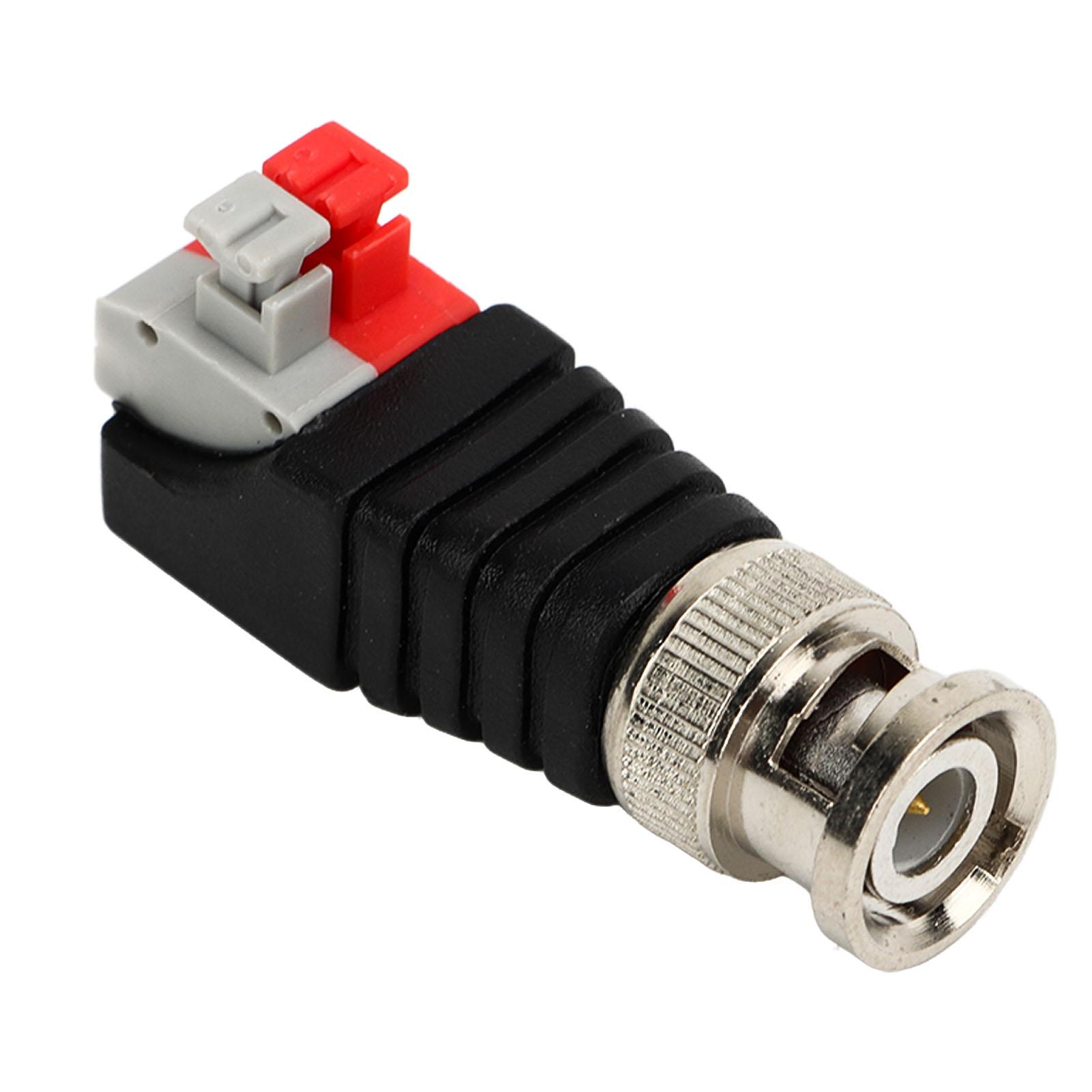 10Pcs BNC Male Connector Spiral Button Video Transmission BNC Adapter for Cat5 Camera CCTV
10Pcs BNC Male Connector Spiral Button Video Transmission BNC Adapter for Cat5 Camera CCTV