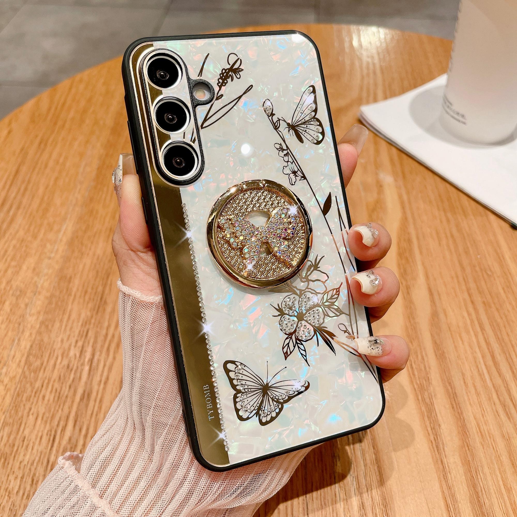 For Samsung Galaxy A54 5G Case Rhinestones Decor Kickstand TPU+PC Butterfly Floral Phone Cover White
For Samsung Galaxy A54 5G Case Rhinestones Decor Kickstand TPU+PC Butterfly Floral Phone Cover White
