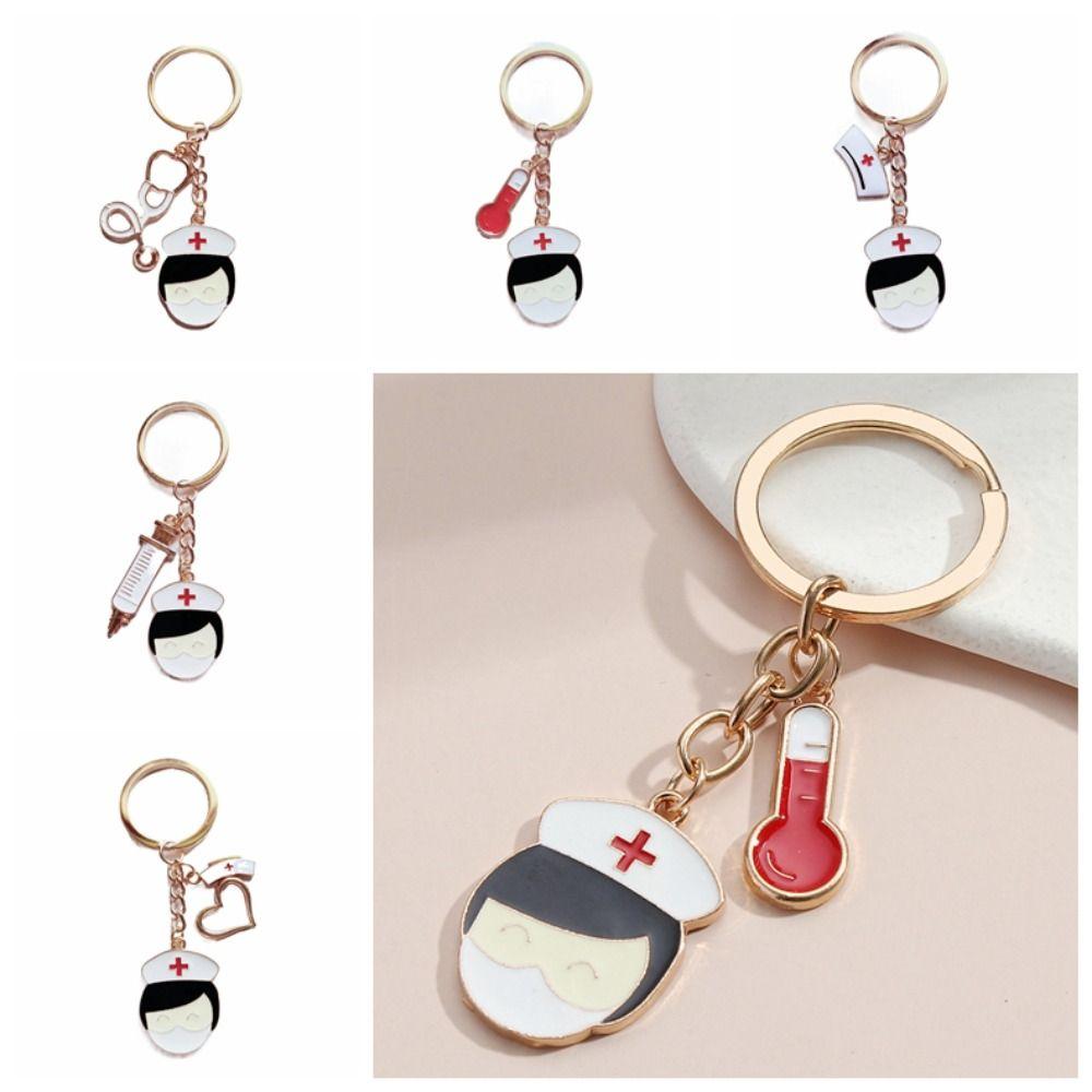DIY Jewelry Nurse Cap Key Ring Zinc Zinc Alloy Stethoscope Charms Keyring Doctor Keychain Nurse Student Style E
DIY Jewelry Nurse Cap Key Ring Zinc Zinc Alloy Stethoscope Charms Keyring Doctor Keychain Nurse Student Style E