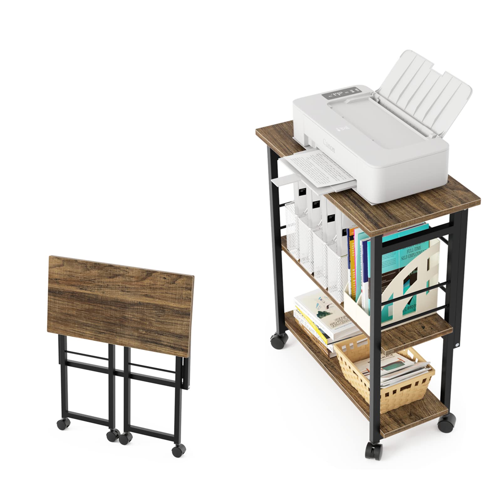 DEWEL Складной стол с хранением Компьютерный 60 см Шириной x 30 см Глубиной x 70 см Легко регулируемая полка Компактный Приставной для принтера для удаленной работы дома Стойка, Стол,
DEWEL Складной стол с хранением Компьютерный 60 см Шириной x 30 см Глубиной x 70 см Легко регулируемая полка Компактный Приставной для принтера для удаленной работы дома Стойка, Стол,