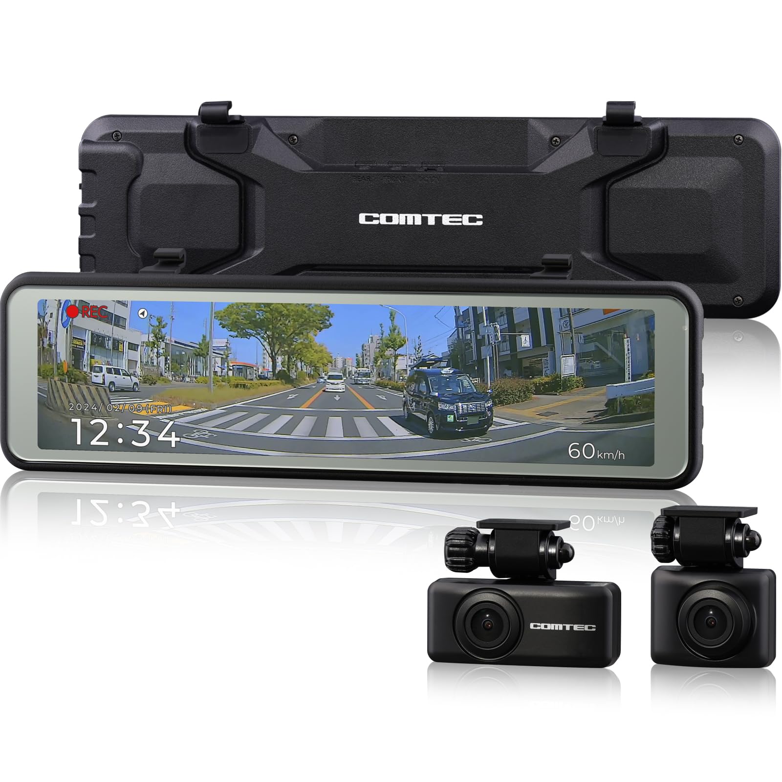 Comtec Mirror Drive Recorder AZDR48 Equipped with digital inner mirror 2 front and rear 2 million pixels front and Full HD PureCel Plus rear side чорний
Comtec Mirror Drive Recorder AZDR48 Equipped with digital inner mirror 2 front and rear 2 million pixels front and Full HD PureCel Plus rear side чорний
