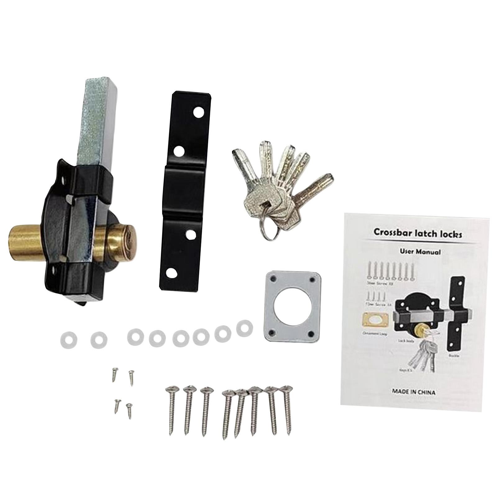 Замок для амбарной двери, Замок для калитки, Двусторонний замок, В комплекте 5 ключей, Подходит для деревянных и металлических дверей One Size белый
Замок для амбарной двери, Замок для калитки, Двусторонний замок, В комплекте 5 ключей, Подходит для деревянных и металлических дверей One Size белый