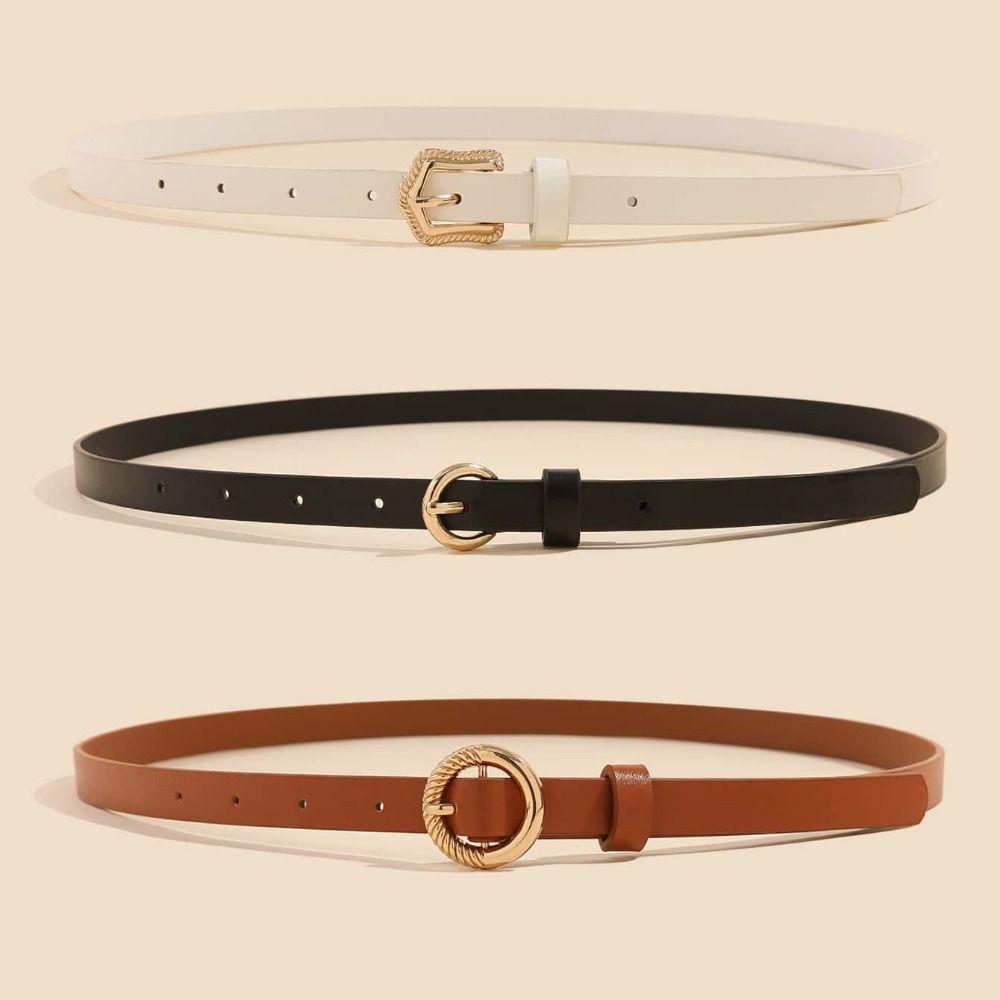 3pcs/set Luxury Design PU Leather Belt Casual Thin Belts Trend Jeans Waist Belt золотий
3pcs/set Luxury Design PU Leather Belt Casual Thin Belts Trend Jeans Waist Belt золотий