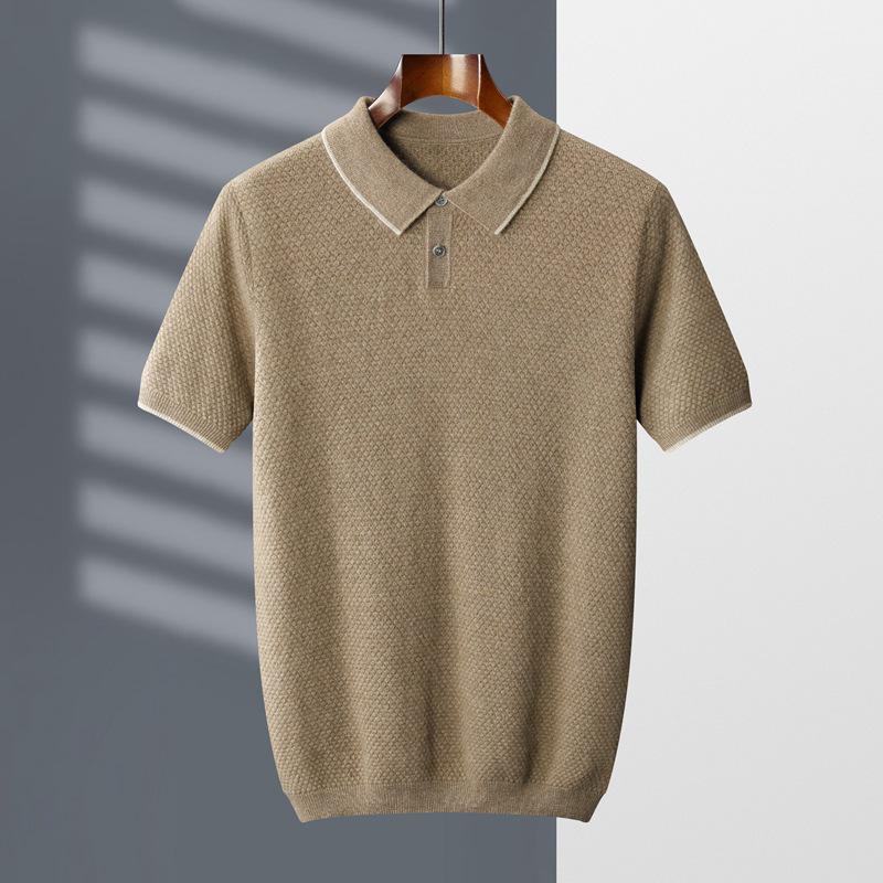Men s Cashmere V-Neck Knit Polo Shirt - Short Sleeve, Business Casual, Autumn/Winter. XL
Men s Cashmere V-Neck Knit Polo Shirt - Short Sleeve, Business Casual, Autumn/Winter. XL